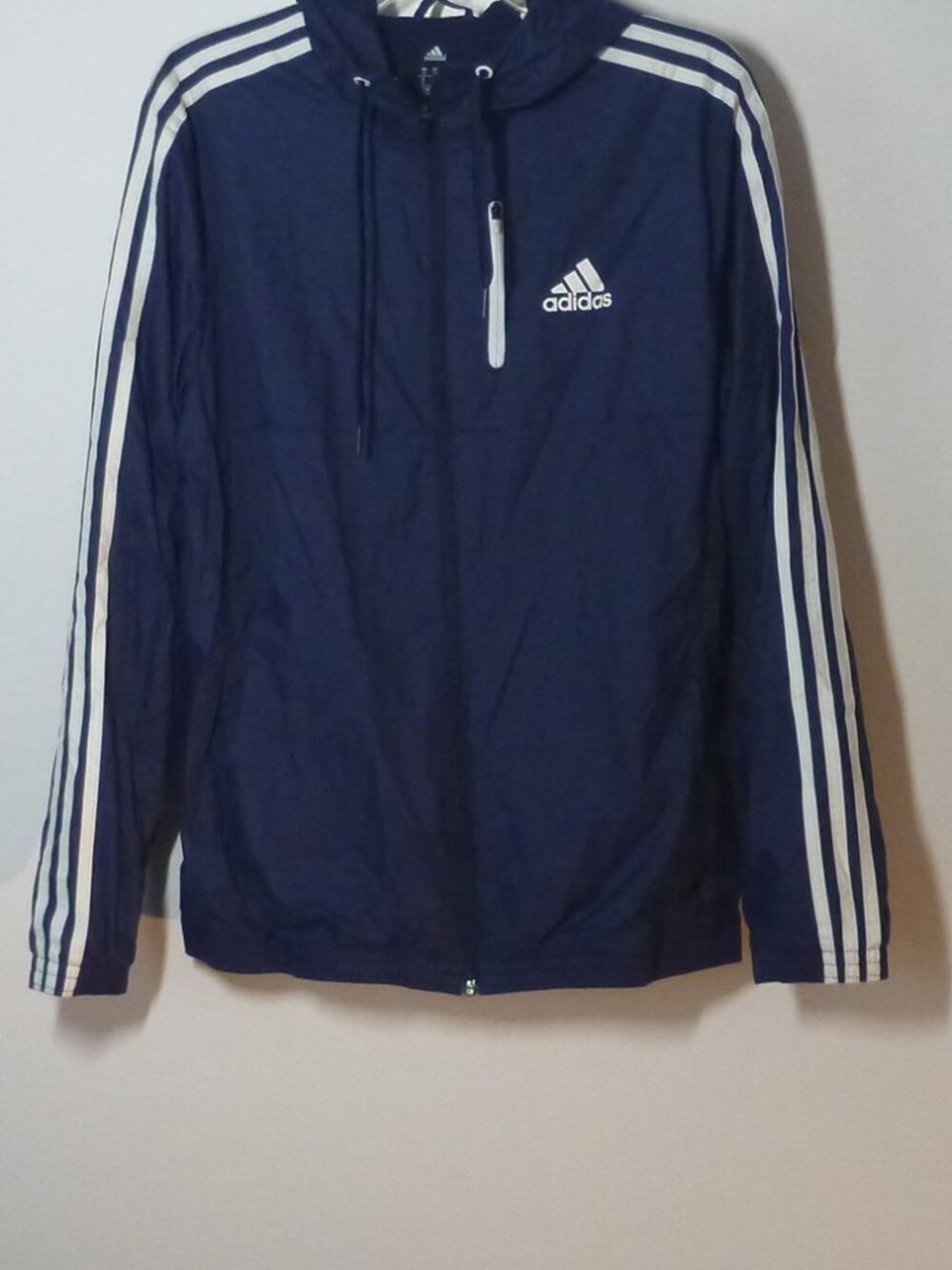Adidas Men's Essentials Fleece-Lined Woven Hooded Jacket M